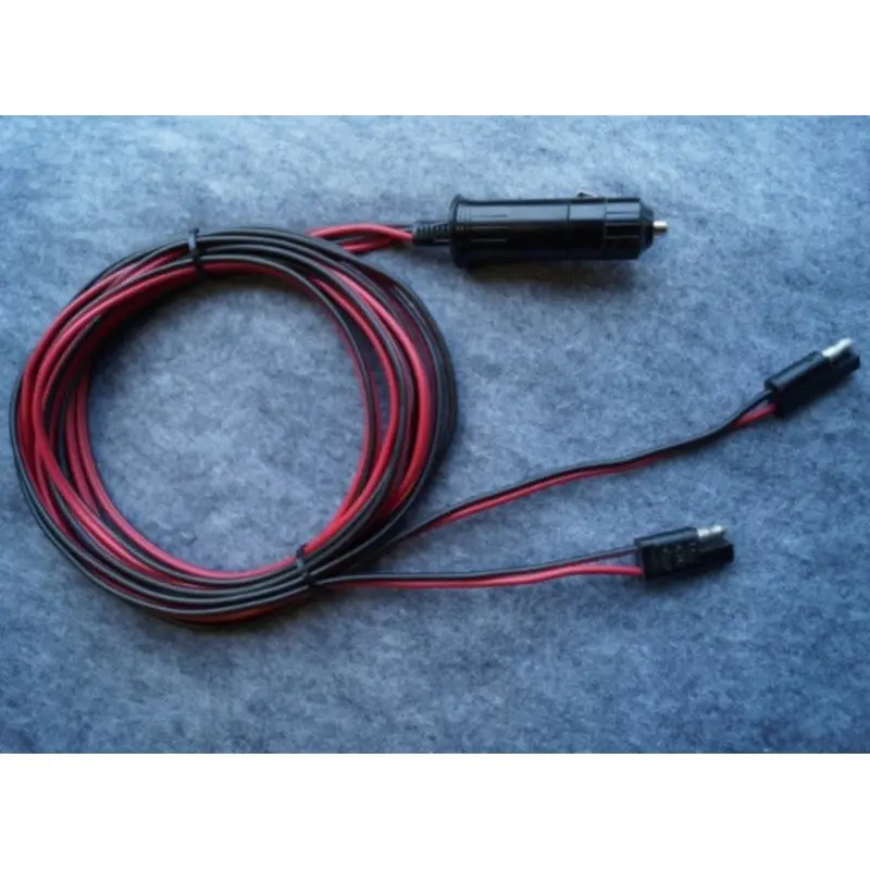 8' Double Cigarette Lighter Power Cord that can hook up to two fans
