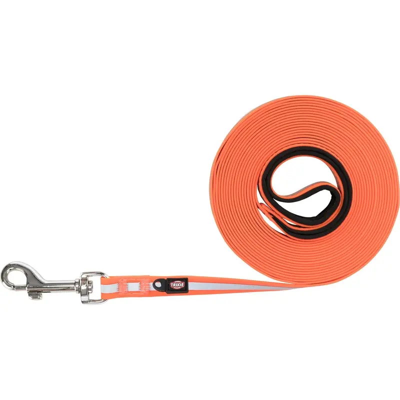 Trixie Easy Life tracking leash reflective, M-XL: 10 m/17 mm, orange