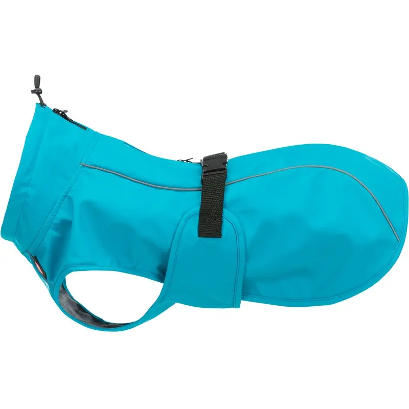 Trixie Vimy rain coat, XL: 80 cm, turquoise
