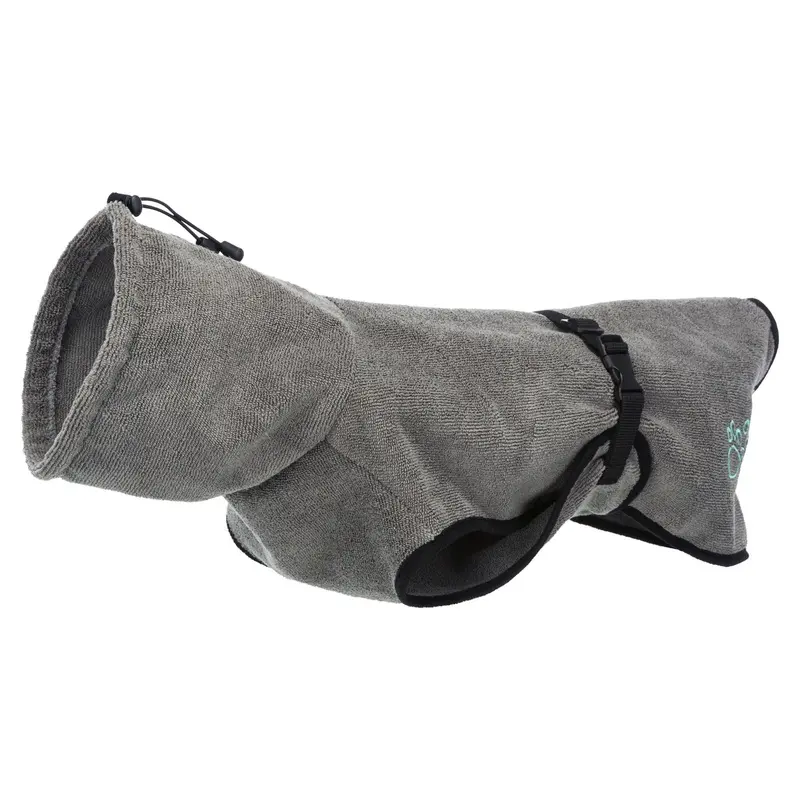 Trixie Bathrobe for dogs, terry cloth, XL: 70 cm, grey