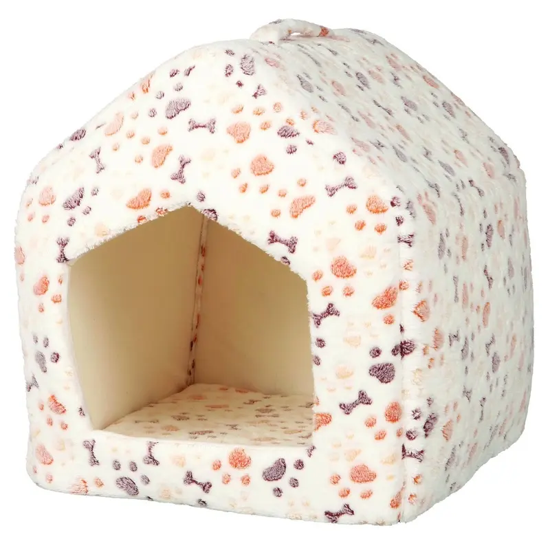 Trixie Lingo cuddly cave, 40 x 45 x 40 cm, white/beige