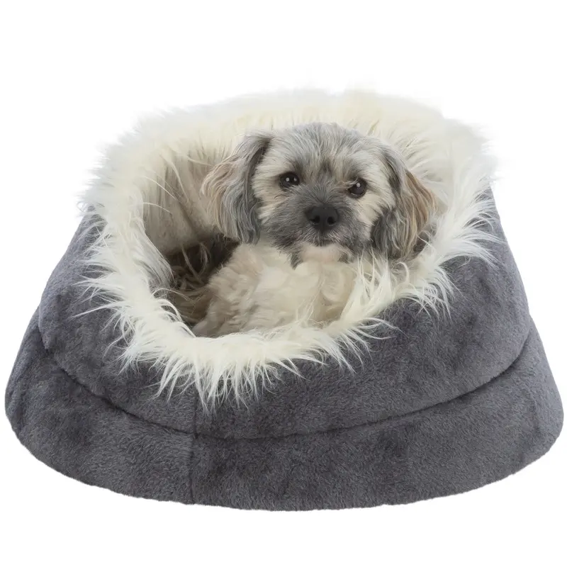 Trixie Minou bed, round,  60 ? 28 cm, grey/light grey