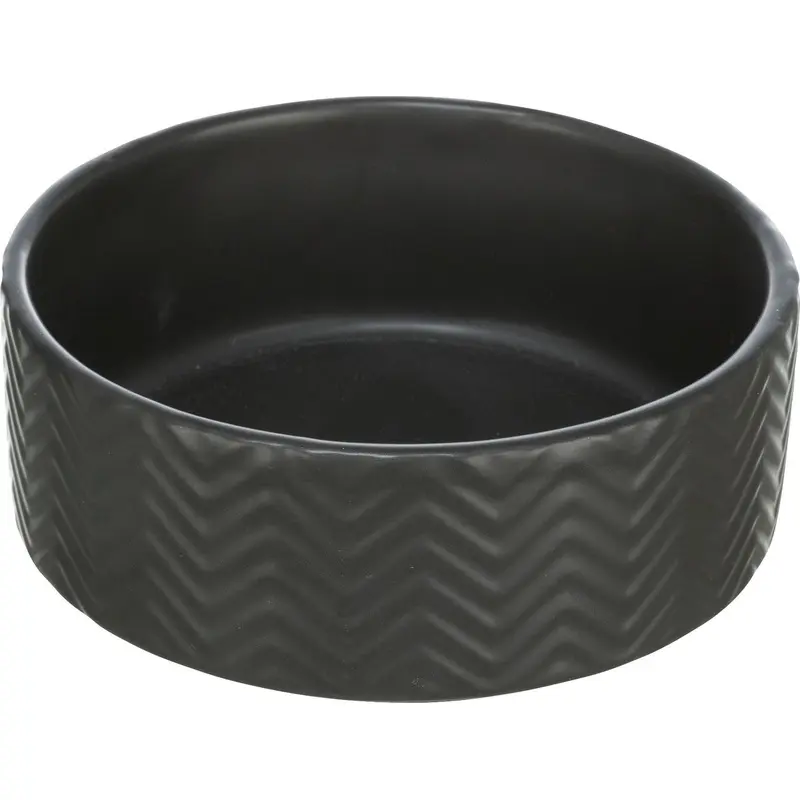 Trixie Bowl ceramic, 0.4 l/diam. 13 cm, matt black