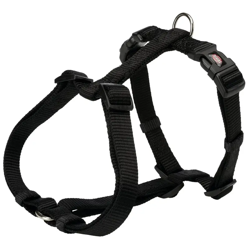 Trixie Premium H-harness, XXS-XS: 20-32 cm/10 mm, black