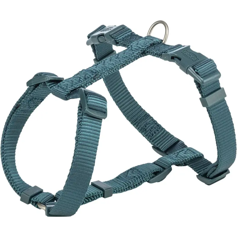 Trixie Premium H-harness, XXSXS: 2032 cm/10 mm, petrol