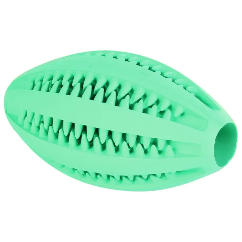 Trixie Denta Fun rugby ball, mint flavour, natural rubber, 11 cm