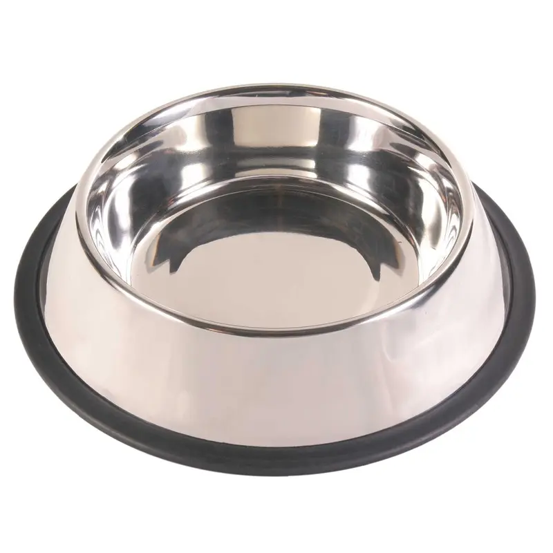 Trixie Stainless steel bowl, rubber base ring, 1.75 l/diam. 30 cm