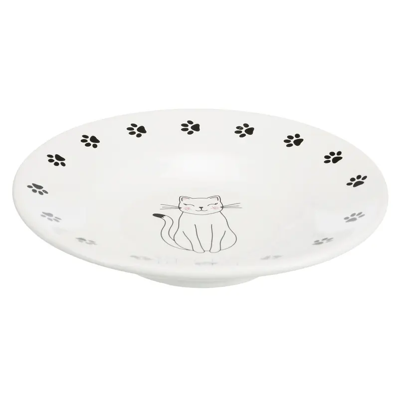Trixie Ceramic bowl for short-nosed breeds, diam. 15 cm, white