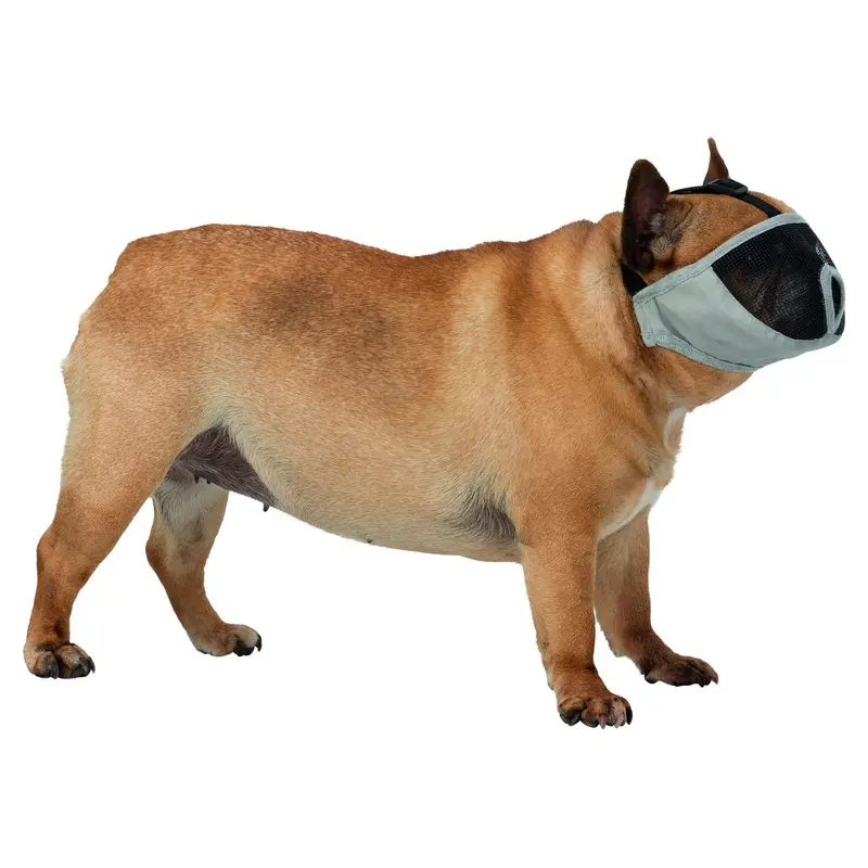 Trixie Muzzle for short-nosed breeds, polyester, S: 20 cm, grey