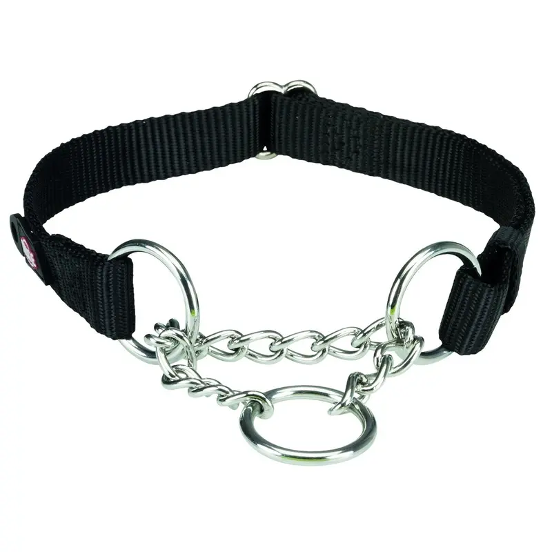 Trixie Premium choke, M-L: 35-50 cm/20 mm, black