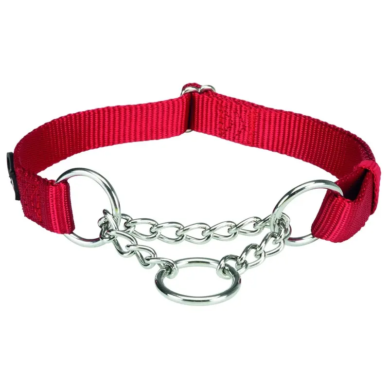 Trixie Premium choke, M-L: 35-50 cm/20 mm, red