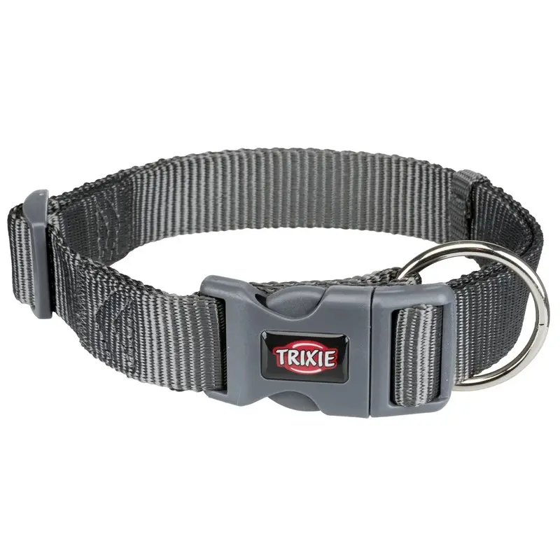 Trixie Premium collar, L-XL: 40-65 cm/25 mm, graphite