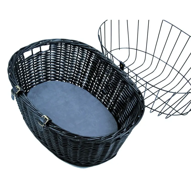 Trixie Bicycle basket with lattice, 50 x 41 x 35 cm, black