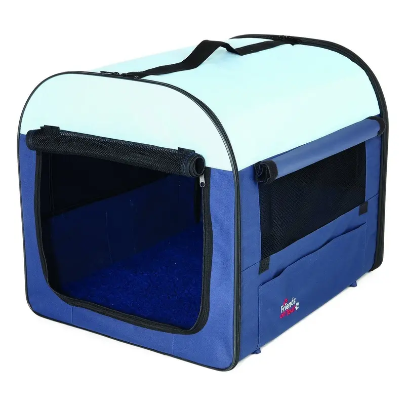 Trixie Mobile Kennel, S: 50 x 50 x 60 cm, dark blue/light blue