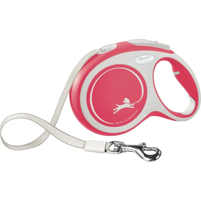 Trixie flexi New COMFORT, tape leash, L: 5 m, red