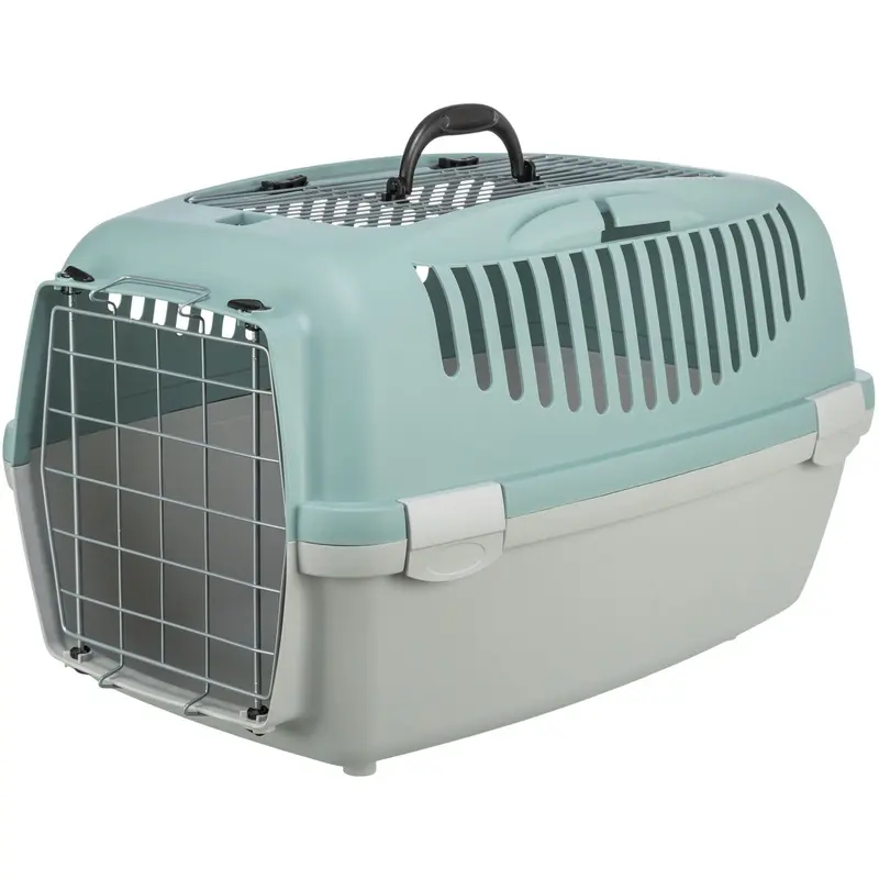 Trixie Capri 3 Open Top transport box, S: 40 x 38 x 61 cm, light grey/sage