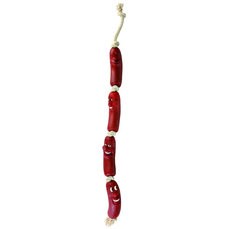 Trixie Snack Toy sausage chain of 4, vinyl, 75 cm