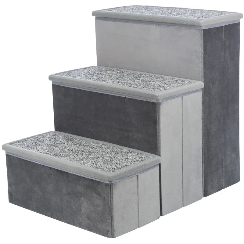 Trixie Stairs with storage space, 34 x 45 x 50 cm, grey