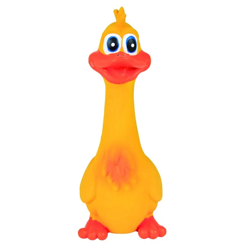 Trixie Duck, original animal sound, latex, 18 cm