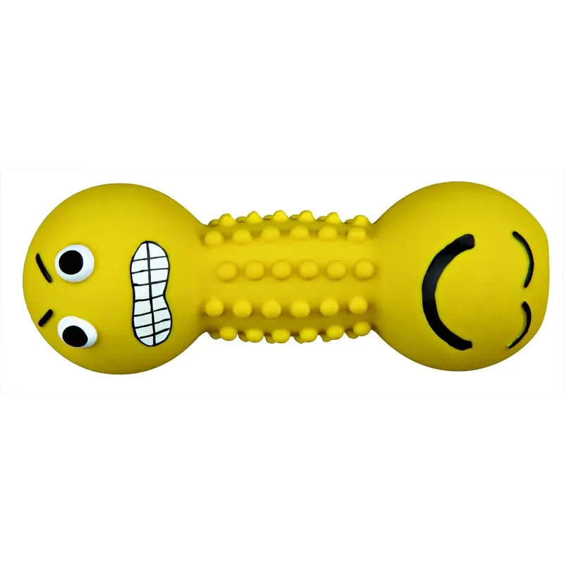 Trixie Smiley dumbbell, latex, 19 cm