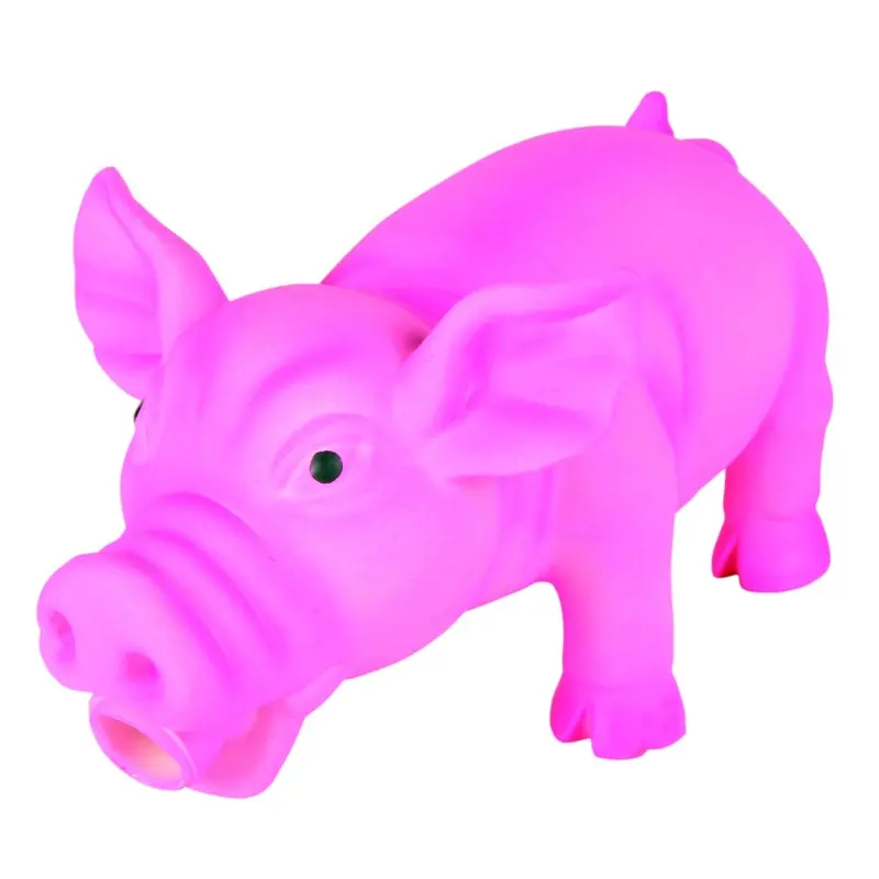 Trixie Pig, original animal sound, latex, 17 cm