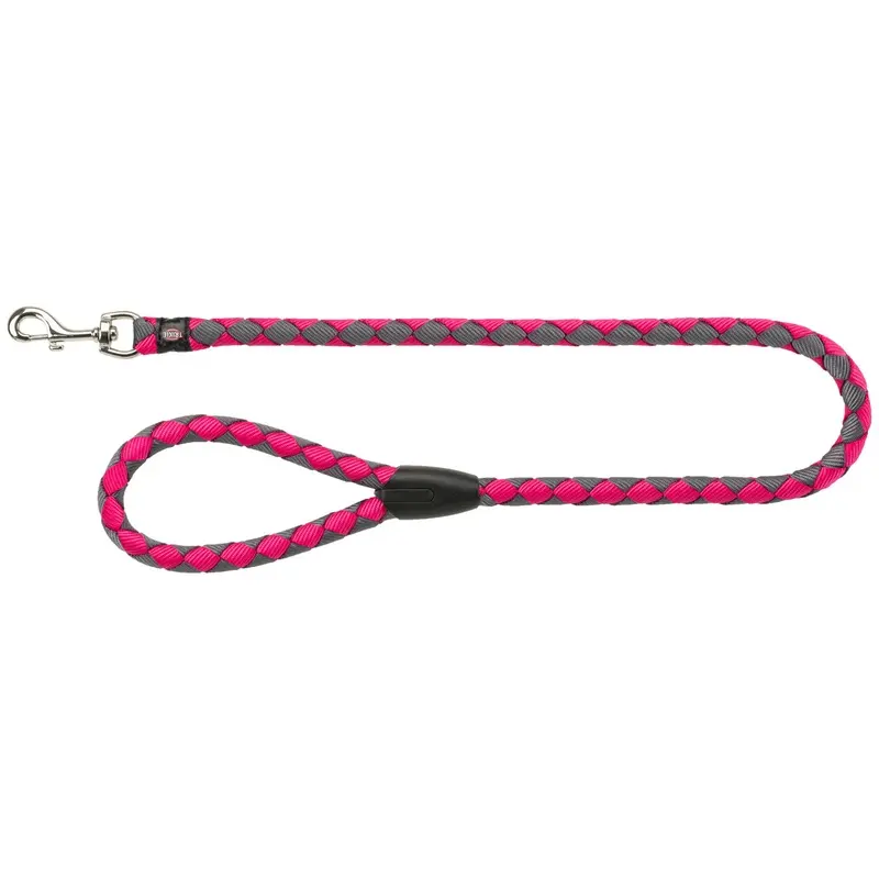 Trixie Cavo leash, S-M: 1.00 m/diam. 12 mm, fuchsia-graphite