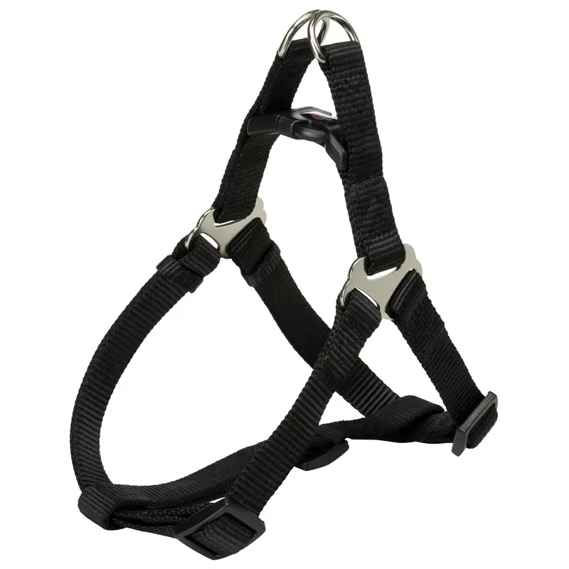 Trixie Premium One Touch harness, XS-S: 30-40 cm/10 mm, black