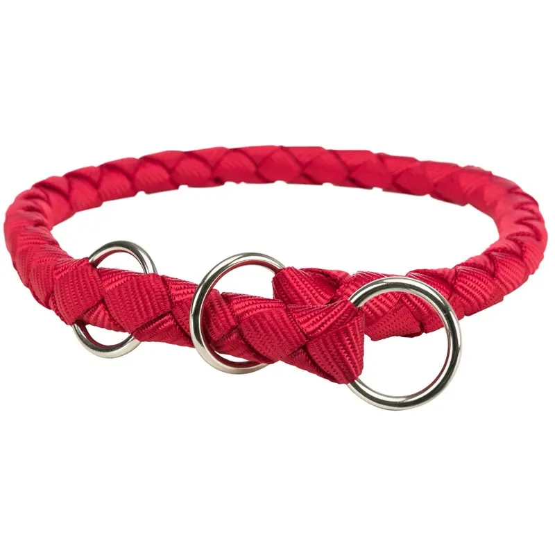 Trixie Cavo semi-choke, L-XL: 52-60 cm/diam. 18 mm, red