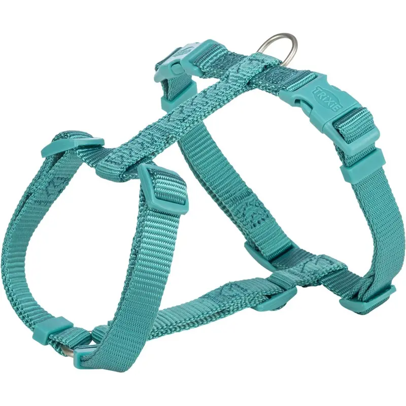 Trixie Premium H-harness, SM: 4260 cm/15 mm, aqua
