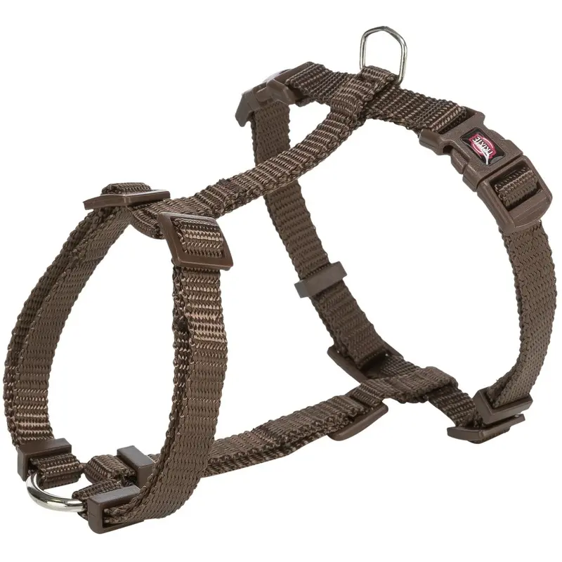Trixie Premium H-harness, S-M: 42-60 cm/15 mm, hazelnut
