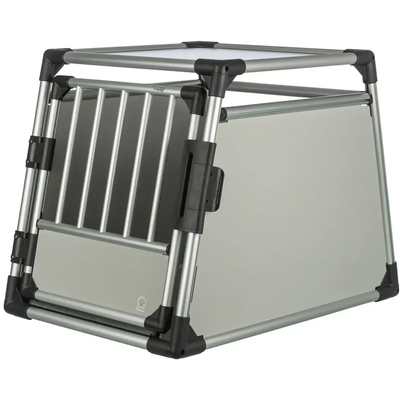 Trixie Double transport box, aluminium, M-L: 93 x 64 x 88 cm