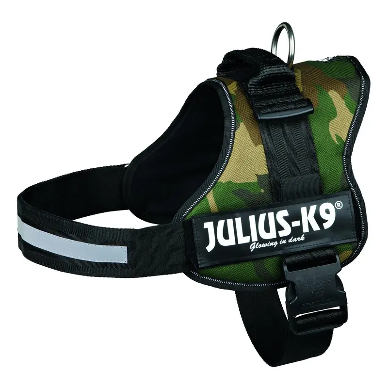 Trixie Julius-K9? Powerharness, 3/XL-XXL: 82-116 cm/50 mm, camouflage