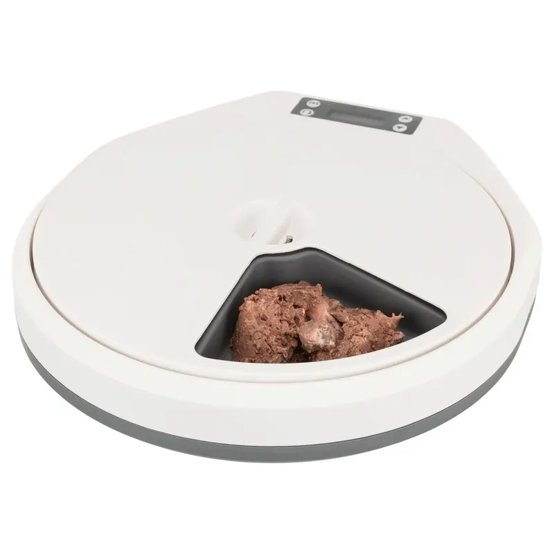 Trixie TX5 automatic food dispenser, 5 x 240 ml/33 x 5 x 36 cm, white/grey