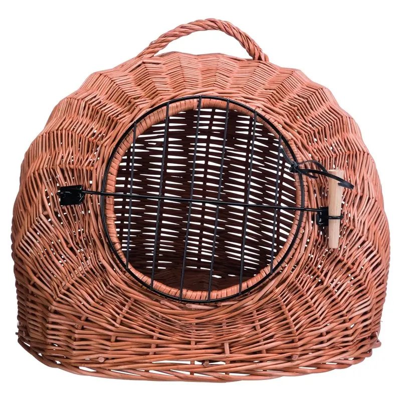 Trixie Wicker cave with bars, diam. 50 cm, brown
