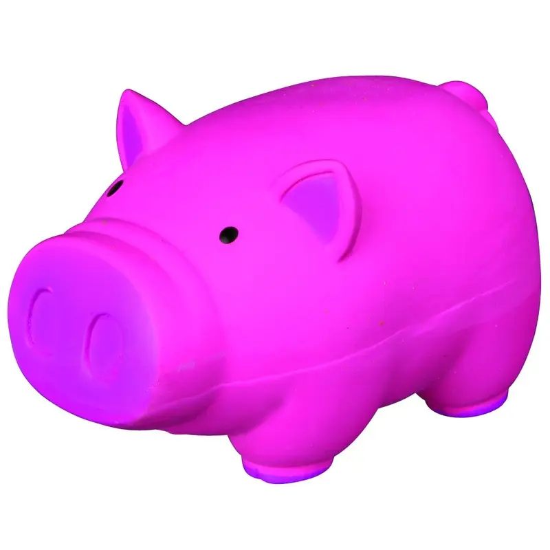 Trixie Pig, original animal sound, latex, 11 cm