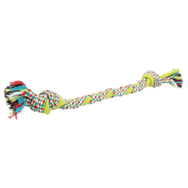 Trixie Playing rope, cotton/TPR, 50 cm