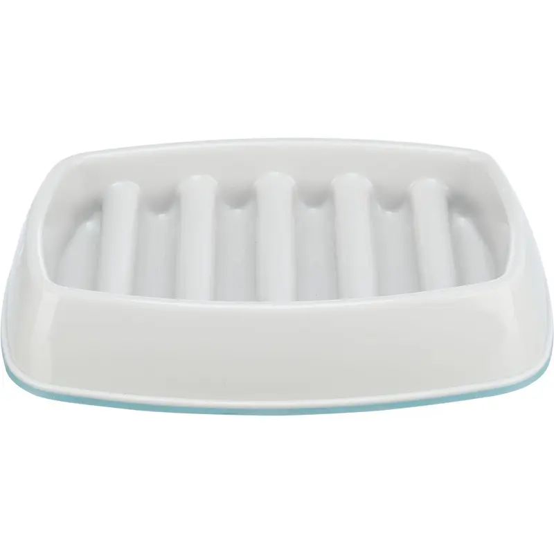 Trixie Slow Feeding bowl plastic/TPR, 0.25 l/21 X 14 cm, grey