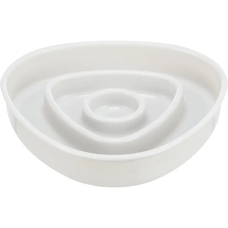 Trixie Slow Feeding bowl plastic/TPR, 0.35 l/15 X 15 cm, grey