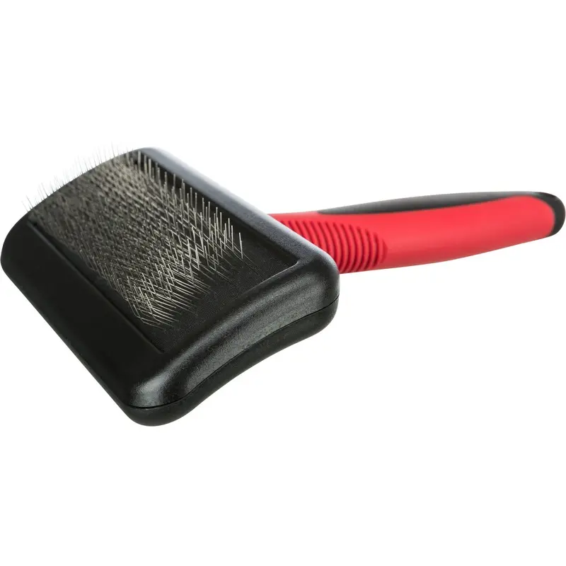 Trixie Soft brush, plastic/metal bristles, 12 ? 16 cm