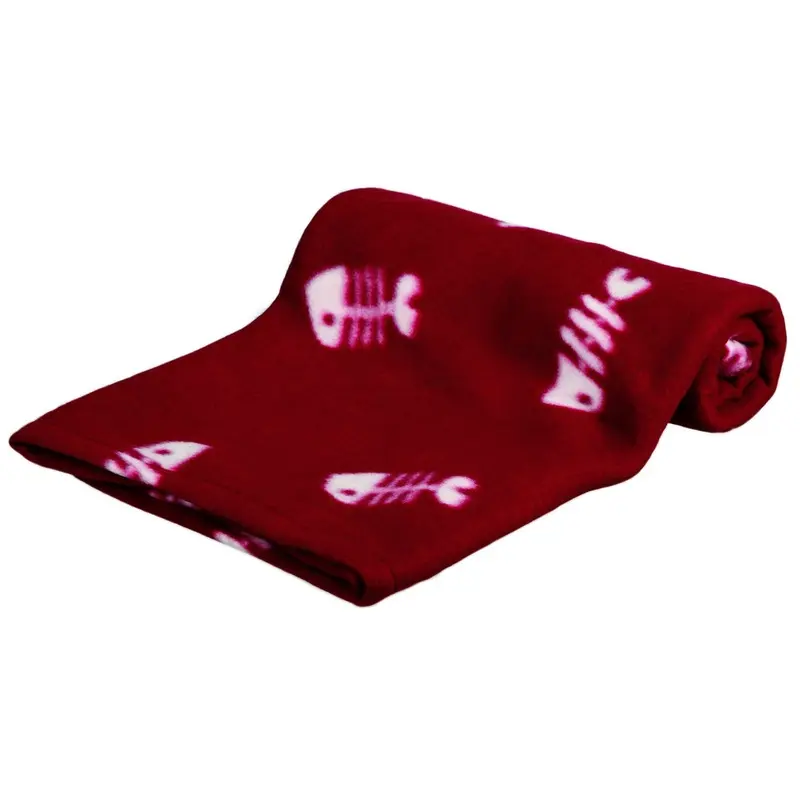 Trixie Beany fleece blanket, 100 x 70 cm, bordeaux