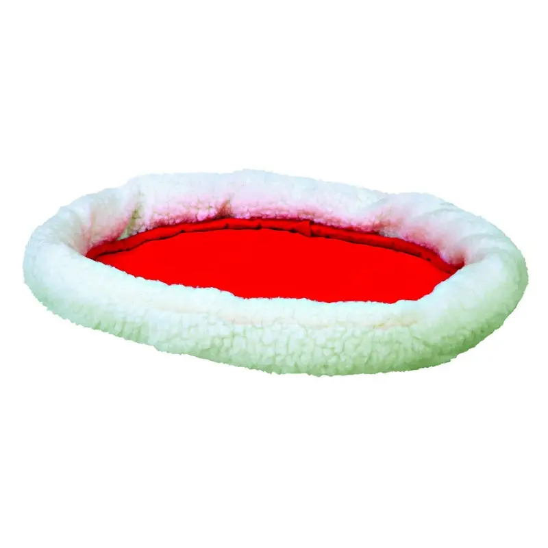 Trixie Cuddly bed, 47 x 38 cm, wool-white/red