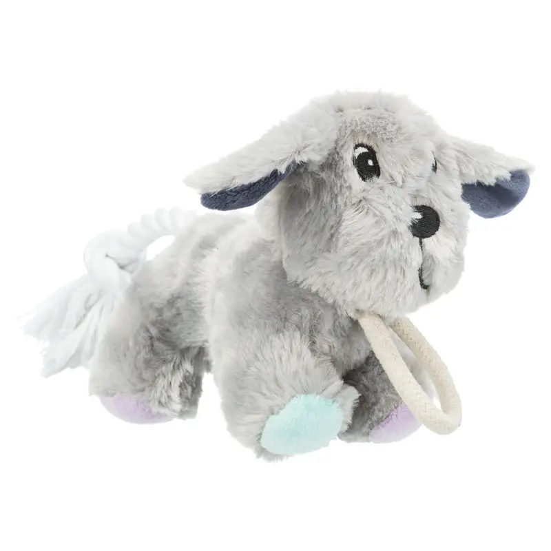 Trixie Junior dog with rope, plush, 24 cm