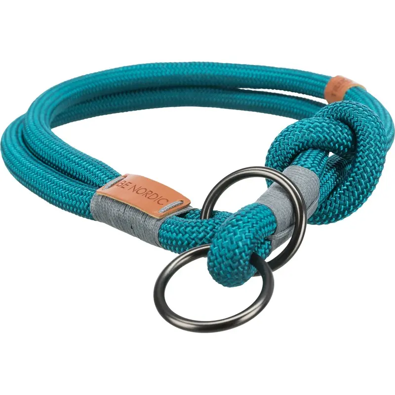 Trixie BE NORDIC choke, S??M: 40 cm/ 8 mm, petrol/light petrol/grey/light grey