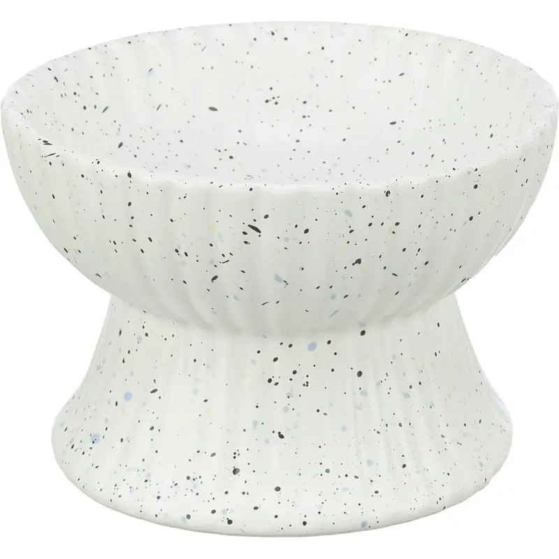 Trixie Bowl, elevated, ceramic, 0.2 l/diam 13 cm, white