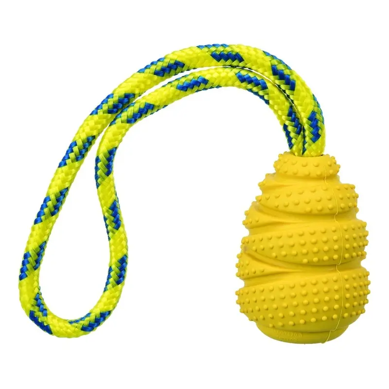 Trixie Sporting jumper on a rope, natural rubber, 7 cm/25 cm