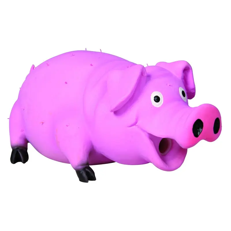 Trixie Bristle pig, original animal sound, latex, 21 cm