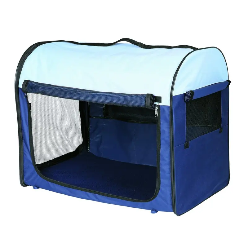 Trixie Mobile Kennel, M: 55 x 65 x 80 cm, dark blue/light blue