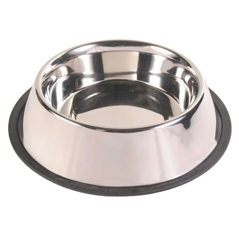 Trixie Stainless steel bowl, rubber base ring, 2.8 l/diam. 34 cm