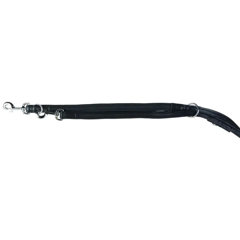 Trixie Active Comfort adjustable leash, M-L: 2.00 m/25 mm, black