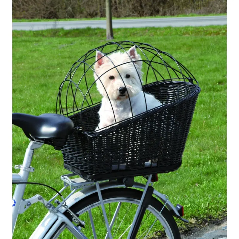 Trixie Bicycle basket with lattice, 35 x 49 x 55 cm, black